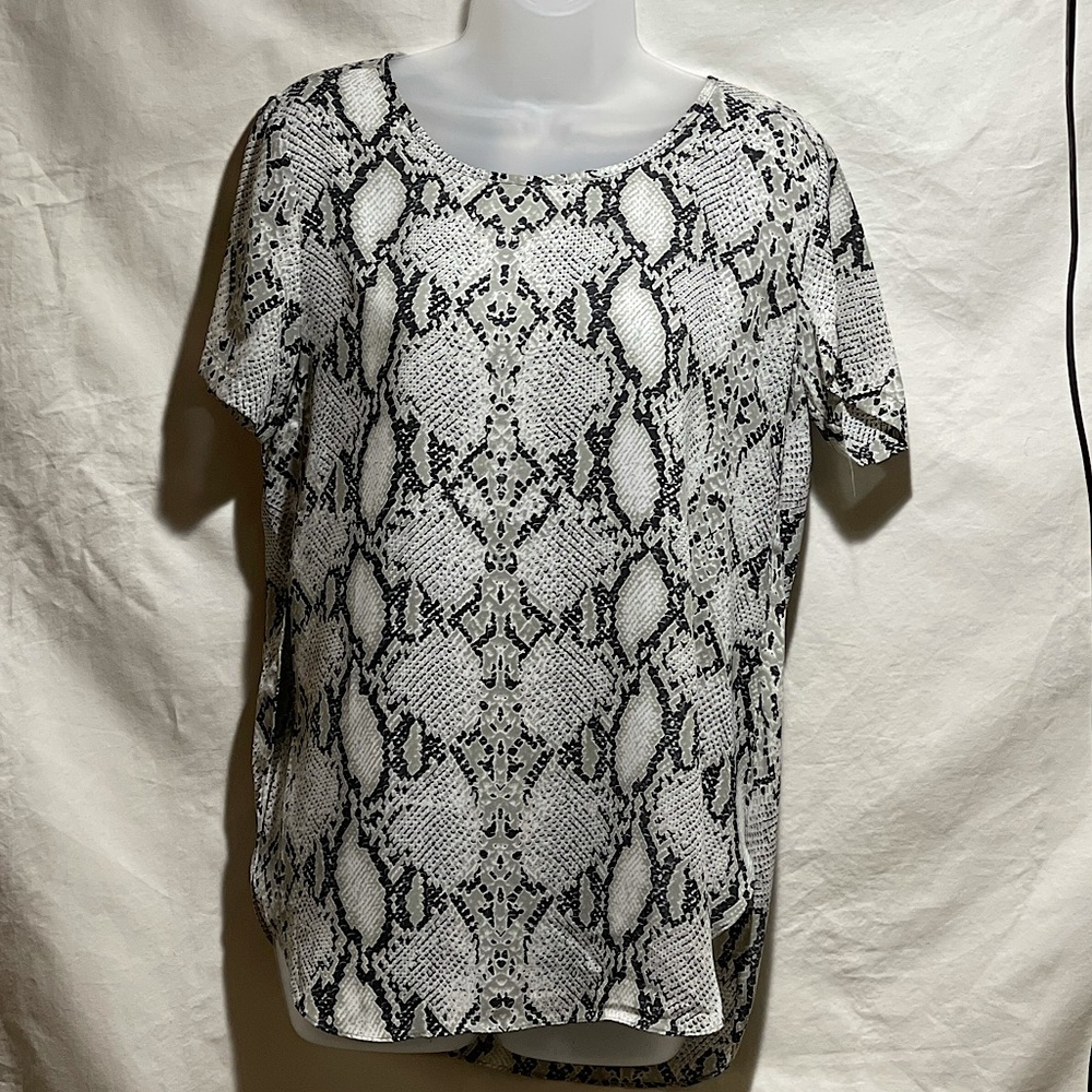 Blush Snake Print Top